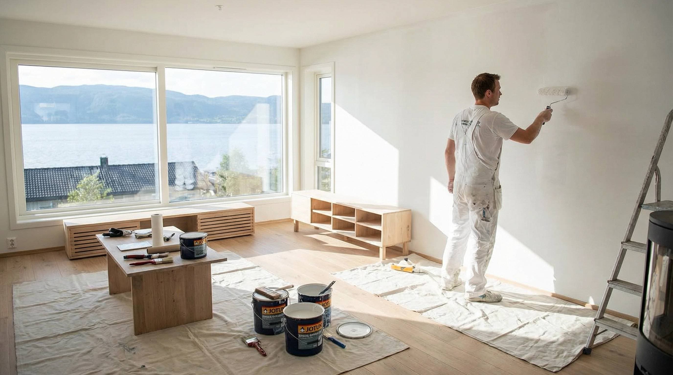 Maler – tjenester, priser og tips for innvendig og utvendig maling