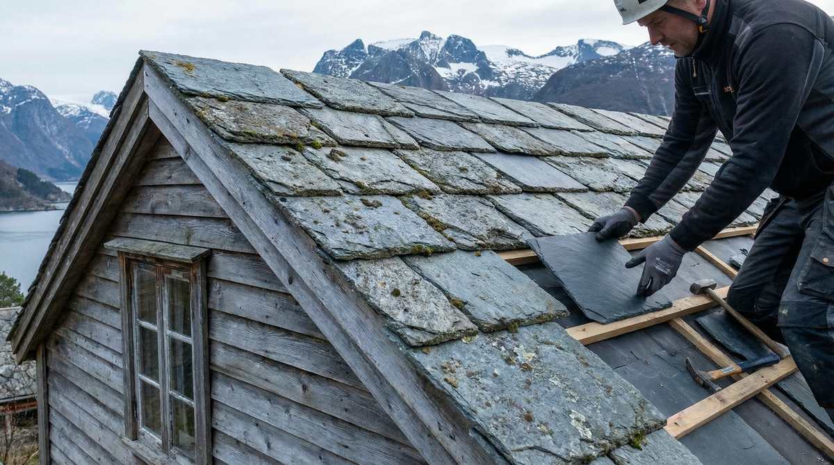 Skifertak pris - Hva koster det? Sjekk vår prisguide og finn fagfolk (2026)