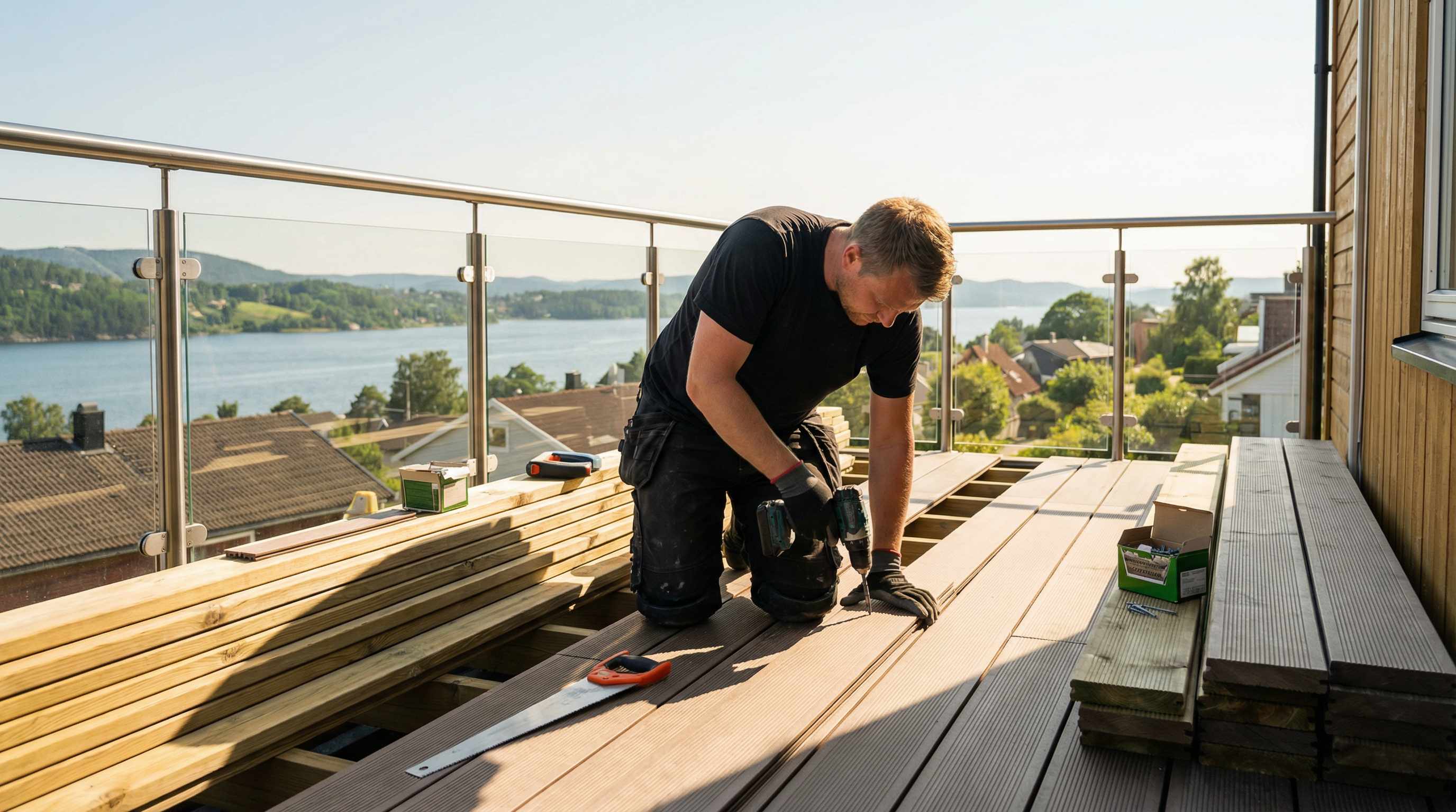 Legge gulv på balkong – slik velger du riktig og legger det selv
