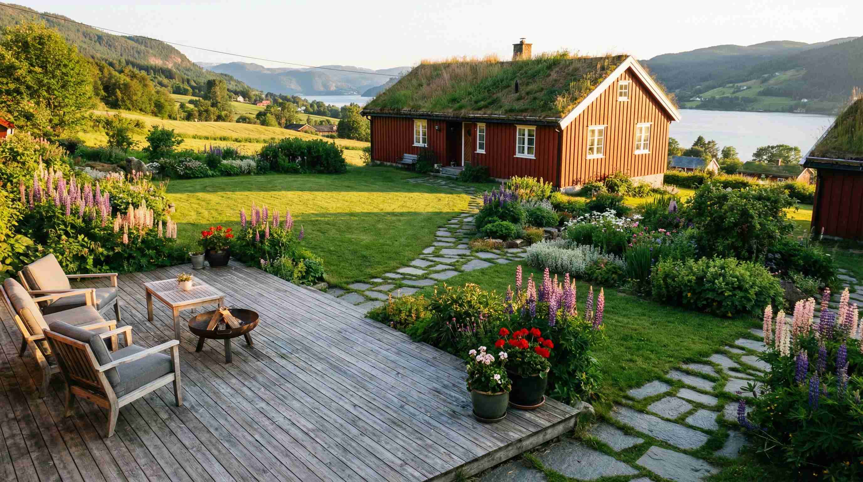 Uteområder og hage – planlegging, design og beplantning