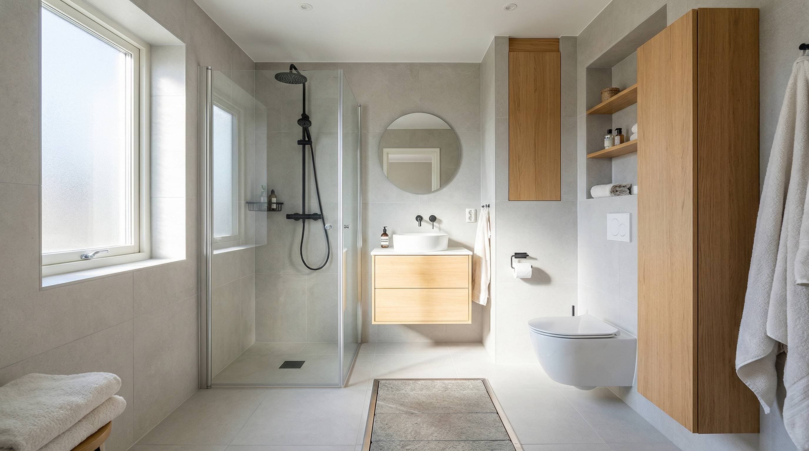 Planløsning bad – slik planlegger du perfekt baderomsløsning