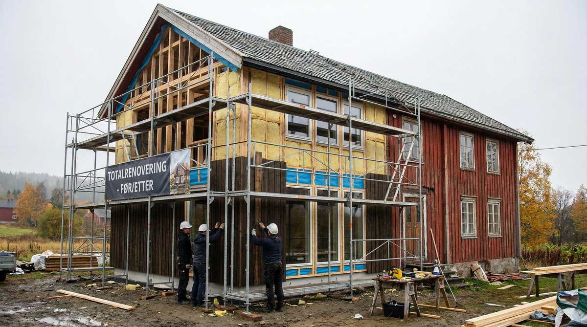 Totalrenovering hus pris - Hva koster det? Sjekk vår prisguide og finn fagfolk (2026)