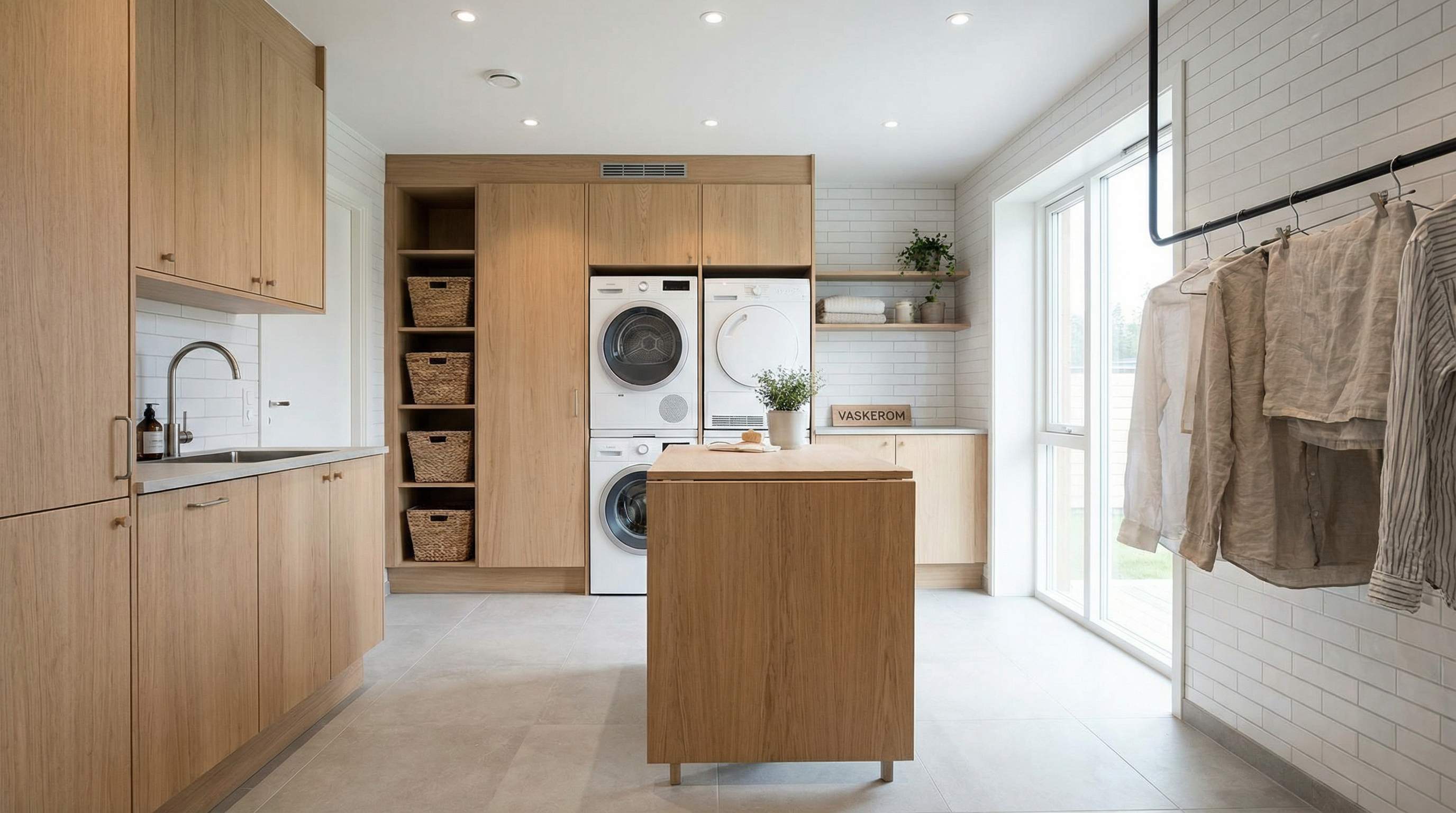 Vaskerom innredning – slik skaper du et praktisk og stilrent vaskerom