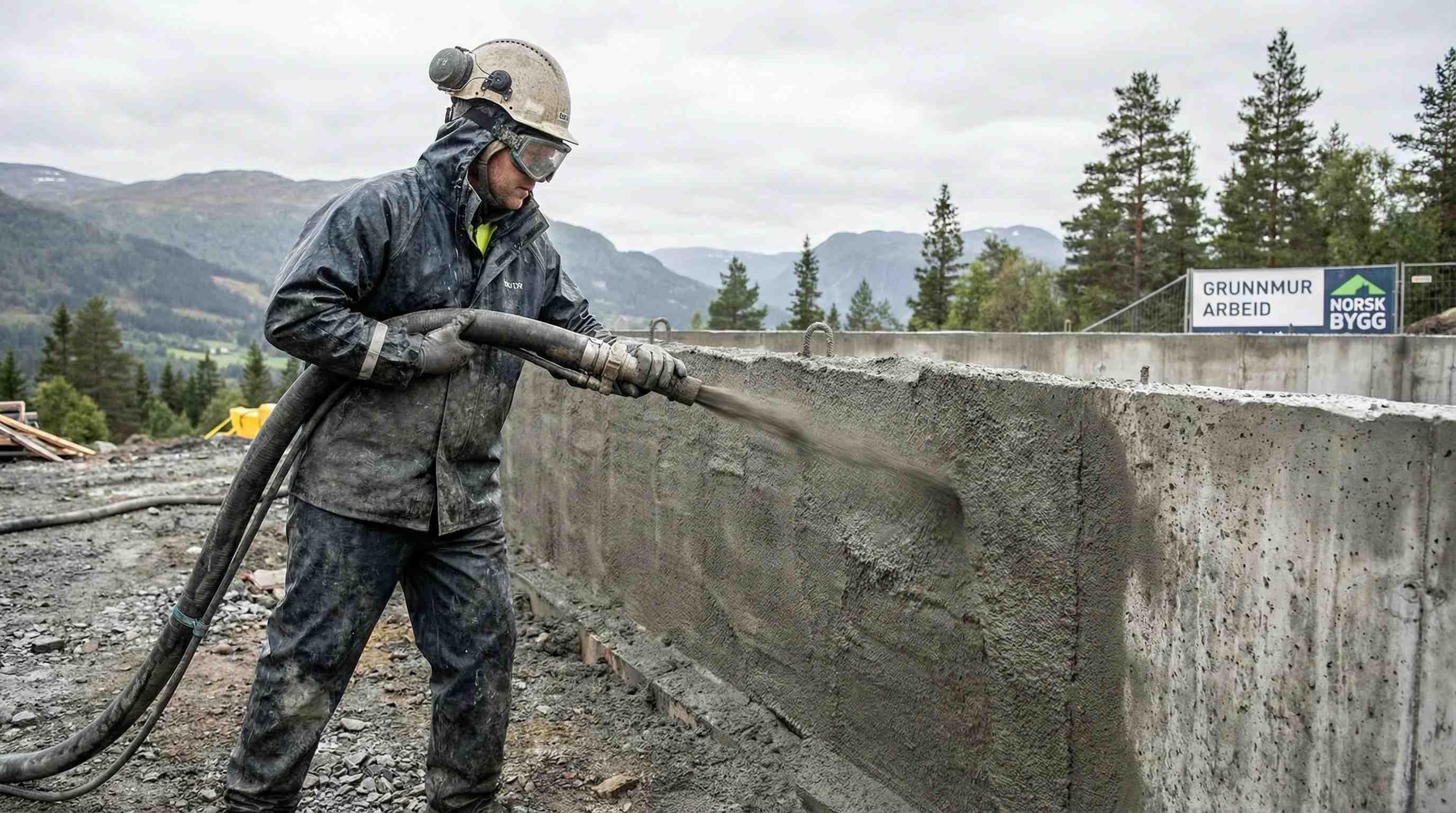 Sprøyte betong grunnmur – prosess, priser og praktiske tips