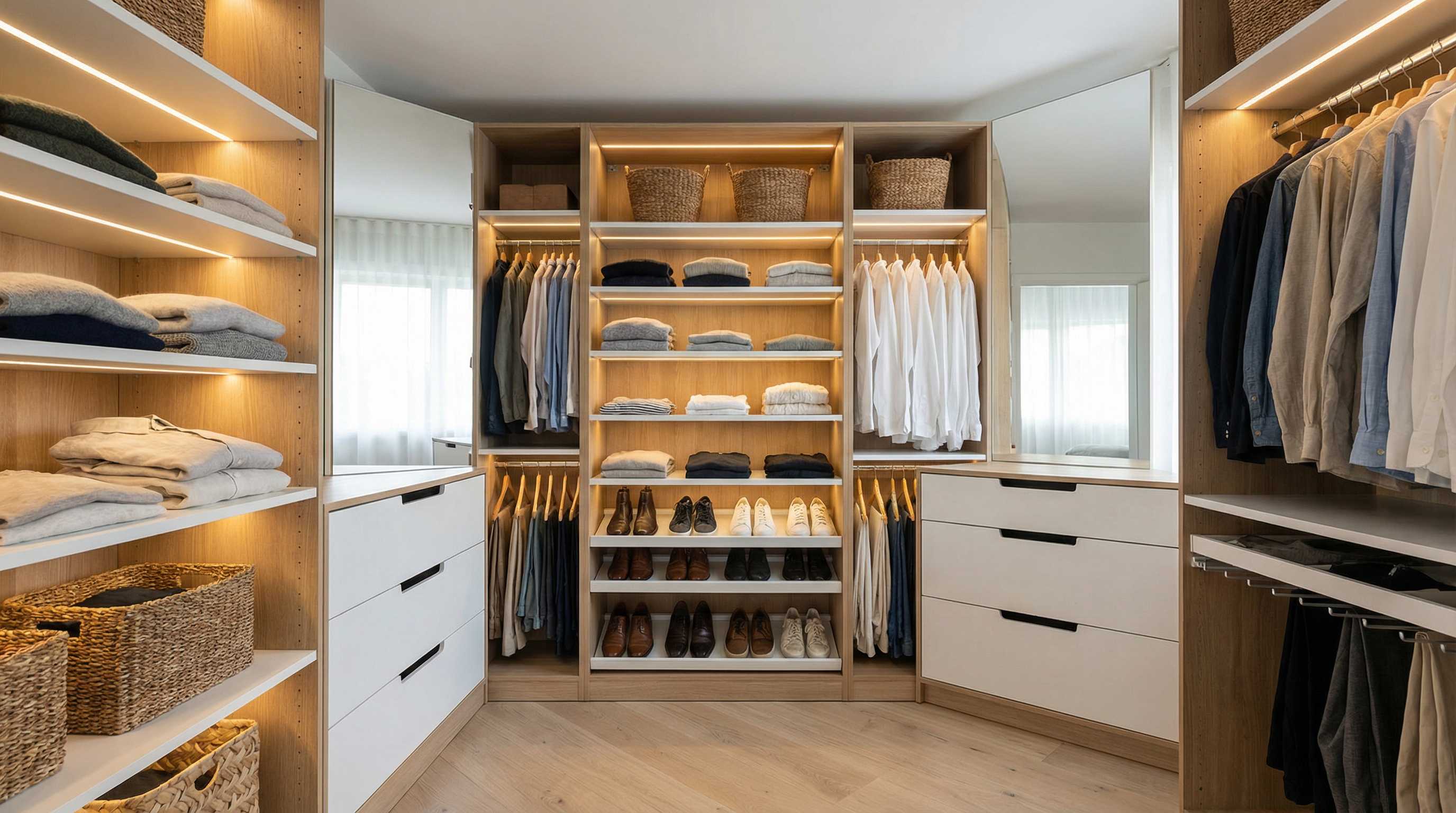 Garderobeskap innredning – guide til smart oppbevaring av klær